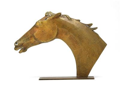 Franz Hagenauer, a natural bronze horse head, model number 4785, Werkstätten Hagenauer, Vienna - Jugendstil e arte applicata del XX secolo