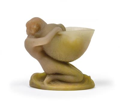 A female figure with a shell, Daum, Nancy, c. 1908 - Jugendstil and 20th Century Arts and Crafts