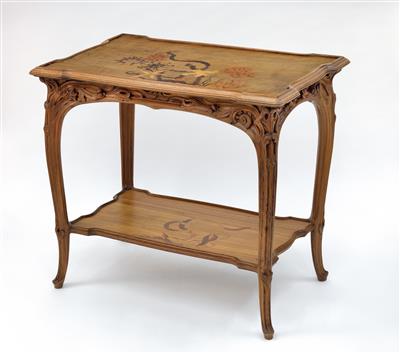 A large table with aquatic motifs, Emile Gallé, Nancy, c. 1900 - Jugendstil and 20th Century Arts and Crafts