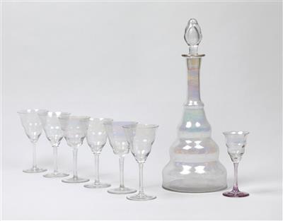 Josef Hoffmann, a glassware set, designed c. 1925, executed by J. & L. Lobmeyr, Vienna - Jugendstil and 20th Century Arts and Crafts