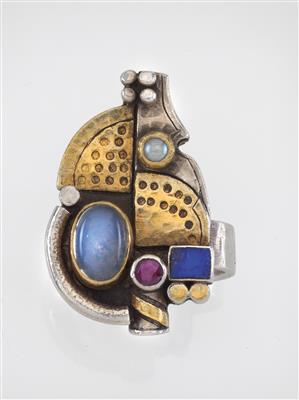 Linda Ladurner (born in 1954), a ring, France, 1985 - Jugendstil e arte applicata del XX secolo