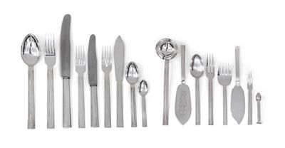 Otto Prutscher, an “Imperial” cutlery service for six persons, 58 parts, designed c. 1920, executed by J. C. Klinkosch, as of May 1922 - Jugendstil and 20th Century Arts and Crafts