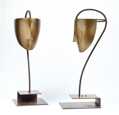 A pair of head sculptures, Siegel, Paris, c. 1920 - Secese a umění 20. století