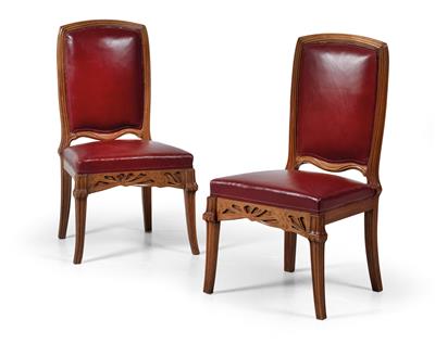 A pair of chairs “Ombelles”, Emile Gallé Nancy, c. 1900 - Secese a umění 20. století