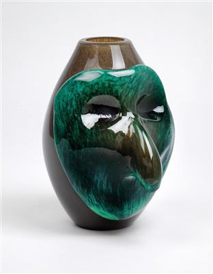 Toni Zuccheri (1937-2008), a vase “prova d’artista unica”, Barovier  &  Toso, 1984 - Secese a umění 20. století