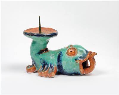 Vally Wieselthier, a candleholder in the shape of a fish, Wiener Werkstätte, 1927 - Jugendstil and 20th Century Arts and Crafts