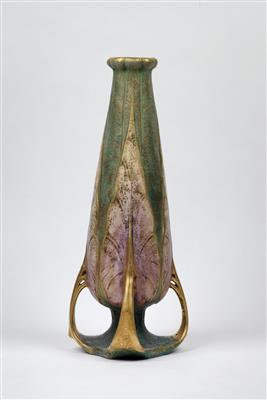 A vase, model no. 3943, Riessner, Stellmacher  &  Kessel, “Amphora”, Turn-Teplitz, Bohemia, 1902-03 - Jugendstil and 20th Century Arts and Crafts