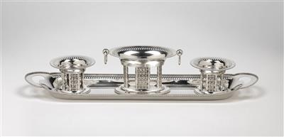 A four-part silver spice set, Eduard Friedmann, Vienna, c. 1922 - Jugendstil and 20th Century Arts and Crafts