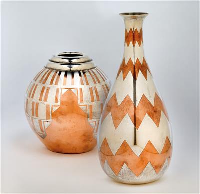 Two “dinanderie” vases, Christofle, Paris, c. 1928 - Secese a umění 20. století