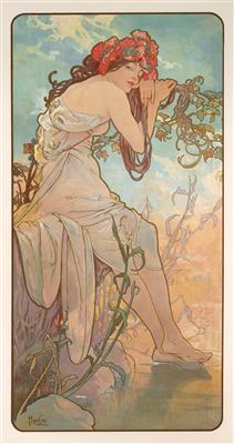 “Summer“/“Eté” from the series “The Seasons”, after a design from 1896 by Alphonse Mucha - Secese a umění 20. století