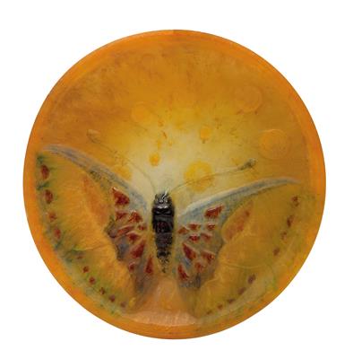 Henri Bergé, “Papillon”, a paperweight, Amalric Walter, Nancy, designed in 1906–13, executed by Amalric Walter, Nancy, c. 1920 - Secese a umění 20. století