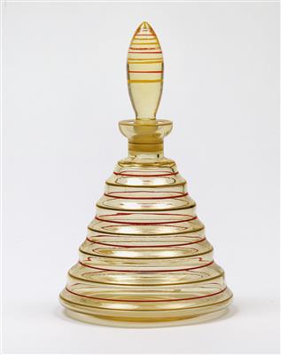 A carafe with stopper, Freiherr von Poschinger’sche Krystallglasfabrik, Frauenau, c. 1930 and Johann, Oertel & Co., Haida - Jugendstil e arte applicata del XX secolo