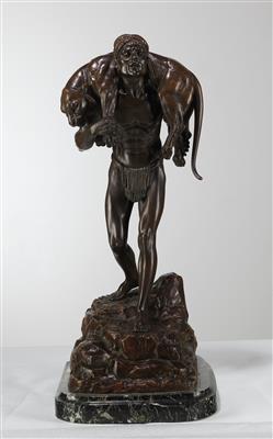 Demetre Chiparus, a large sculpture: “Return of the Hunter”, France, c. 1925 - Secese a umění 20. století