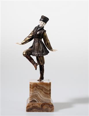 Demetre Chiparus, “Russian Peasant Dancer”, France, c. 1920 - Secese a umění 20. století