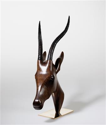 A gazelle’s head (Soemmerring’s gazelle), model number: 4495, Werkstätten Hagenauer, Vienna - Secese a umění 20. století