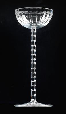 Otto Prutscher, a goblet, designed in c. 1907, executed by Meyr’s Neffe, Adolf, merchant-employer: E. Bakalowits, Söhne, Vienna - Jugendstil e arte applicata del XX secolo