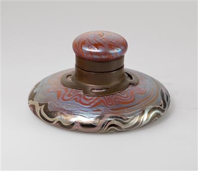 An inkwell, Johann Lötz Witwe, Klostermühle for E. Bakalowits Söhne, Vienna, 1901 - Jugendstil and 20th Century Arts and Crafts