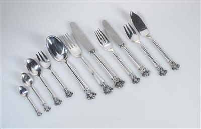 Carl M. Cohr, a 140-piece cutlery service, Copenhagen - Jugendstil e arte applicata del XX secolo