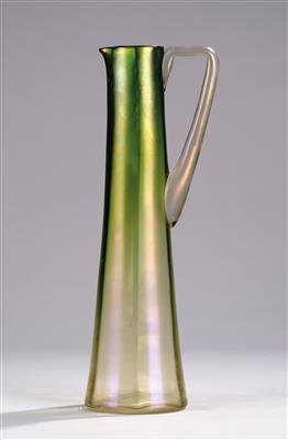 A tall jug, commissioned by Marie Kirschner, Berlin, executed by Johann Lötz Witwe, Klostermühle, c. 1903/04 - Jugendstil e arte applicata del XX secolo