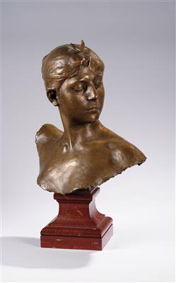 Jean Alexandre Joseph Falguière (France 1831–1900), a bust of Diana - Secese a umění 20. století