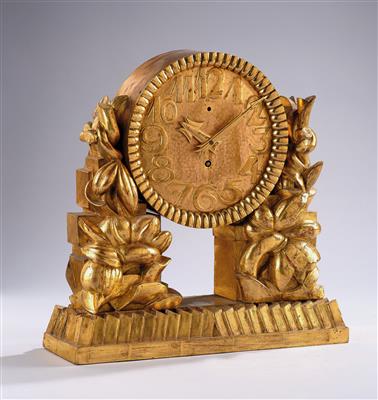 A mantel clock, attributed to Dagobert Peche, designed c. 1922, executed by Max Welz, Vienna - Jugendstil and 20th Century Arts and Crafts