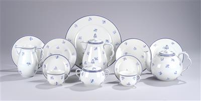 Michael Powolny, a 32-piece tea and coffee service, form 2, designed c. 1925/26, executed by Vienna Porcelain Factory Augarten, c. 1934 - Jugendstil and 20th Century Arts and Crafts