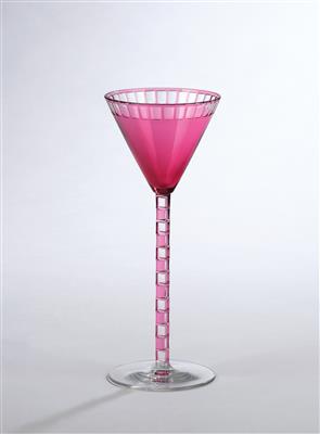 Otto Prutscher, a goblet, designed c. 1907, executed by Meyr’s Neffe, Adolf, merchant-employer: E. Bakalowits Söhne, Vienna - Jugendstil and 20th Century Arts and Crafts