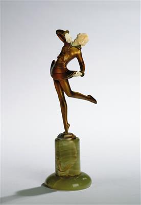 Stephan Dakon (Austria 1904–1992), a female dancer, designed c. 1930 - Jugendstil e arte applicata del XX secolo