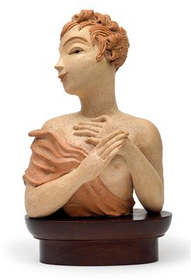 Vally Wieselthier, a bust of a girl, New York, Chicago, c. 1940 - Secese a umění 20. století