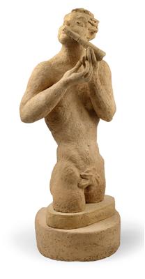 Vally Wieselthier, Pan with flute (male half-nude), New York, Chicago, c. 1940 - Jugendstil and 20th Century Arts and Crafts