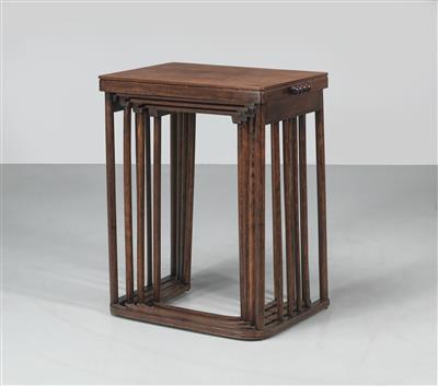 Josef Hoffmann, four nesting tables, model number: 986, designed in 1905, executed by J. & J. Kohn - Jugendstil and 20th Century Arts and Crafts