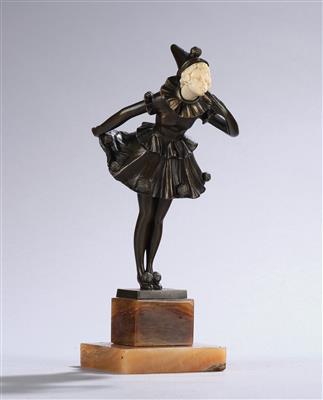 Samuel Lipchytz (Lipszyc) (1880-1943), Tänzerin, einen Handkuss entsendend, um 1920/30 - Jugendstil und angewandte Kunst des 20. Jahrhunderts