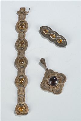 Theodor Fahrner, a bracelet, brooch and pendant, Pforzheim, c. 1932/37 - Jugendstil and 20th Century Arts and Crafts