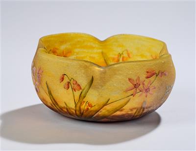 A bowl with willowherbs, Daum, Nancy, c. 1910/15 - Secese a umění 20. století