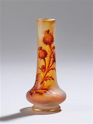 A vase with thistles, Daum, Nancy, 1895–1898 - Jugendstil and 20th
