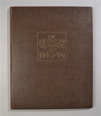 "Die Hetärengespräche des Lukian, Deutsch von Franz Blei, mit fünfzehn Bildern von Gustav Klimt" - Jugendstil und angewandte Kunst des 20. Jahrhunderts