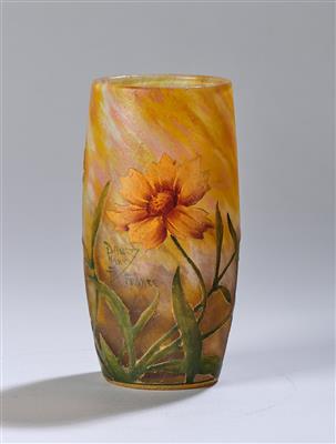 A beaker-shaped vase “Arnica”, Daum, Nancy, c. 1900/05 - Jugendstil e arte applicata del XX secolo
