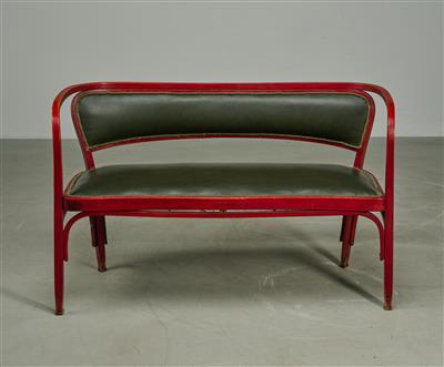 Gustav Siegel, settee, model number: 715, designed in 1899, produced since 1899, added to the catalogue in 1902, executed by Jacob & Josef Kohn, Vienna - Jugendstil e arte applicata del XX secolo