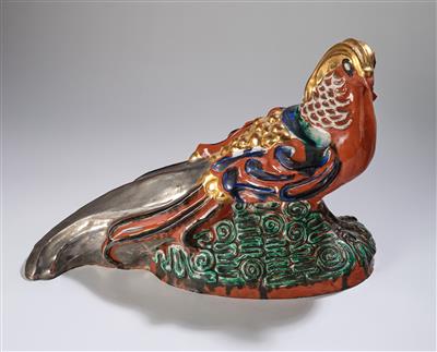 Helena Johnova (1884-1962), a large pheasant, Kunstgewerbeschule des K. K. Österreichischen Museums für Kunst und Industrie, Vienna, 1910-11 - Jugendstil and 20th Century Arts and Crafts