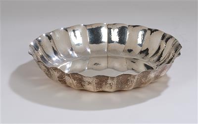 Josef Hoffmann, a large silver bowl, designed in 1935, executed by Alexander Sturm, Vienna - Jugendstil and 20th Century Arts and Crafts