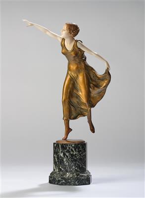 Otto Poertzel (Germany, 1876-1963), a female dancer, designed in c. 1925 - Jugendstil e arte applicata del XX secolo