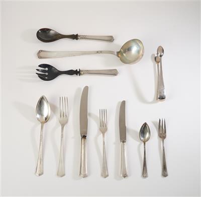 A 76-piece cutlery service, J. C. Klinkosch, Vienna, as of May 1922 - Jugendstil e arte applicata del XX secolo