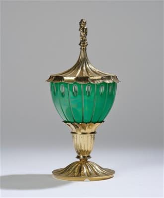 A covered goblet with putto, in the manner of Otto Prutscher, Vienna, c. 1910 - Secese a umění 20. století