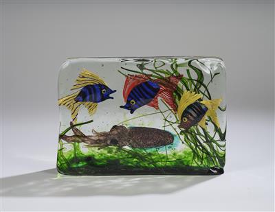 A large aquarium with extensive underwater landscape, attributed to Gino Cenedese, Murano - Jugendstil and 20th Century Arts and Crafts