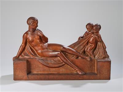 Louis-Marcel Botinelly (1883-1962), Badende mit zwei Knaben - Jugendstil & Angewandte Kunst des 20. Jahrhunderts