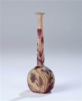 Vase mit Veilchen, Emile Gallé, Nancy, um 1920 - Jugendstil & Angewandte Kunst des 20. Jahrhunderts