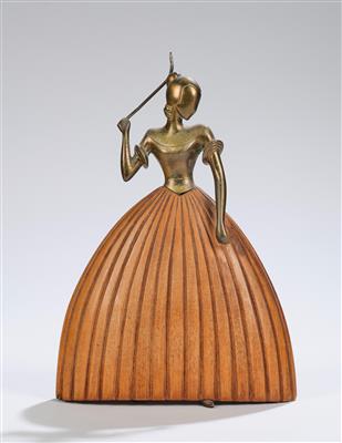 A female figurine with a club (golfer), Werkstätten Hagenauer, Vienna - Secese a umění 20. století