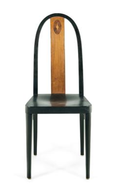 Stuhl, Modellnummer: 566, Marcel Kammerer zugeschrieben, Entwurf: um 1910, Ausführung: Firma Gebrüder Thonet, Wien - Aus der Sammlung Schedlmayer - Jugendstil und angewandte Kunst des 20. Jahrhunderts