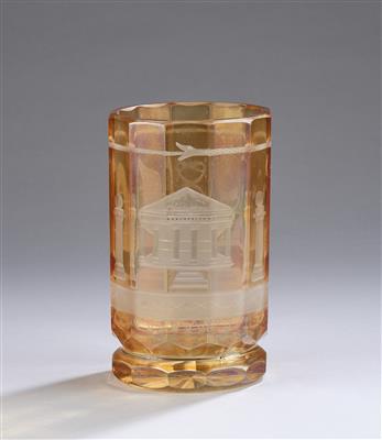 A beaker with Masonic symbolism, early 20th century - Dalla Collezione Schedlmayer  II