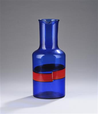 Fulvio Bianconi, a bottle "a fasce", designed in around 1955, executed by Venini, Murano - Sbírka Schedlmayer II